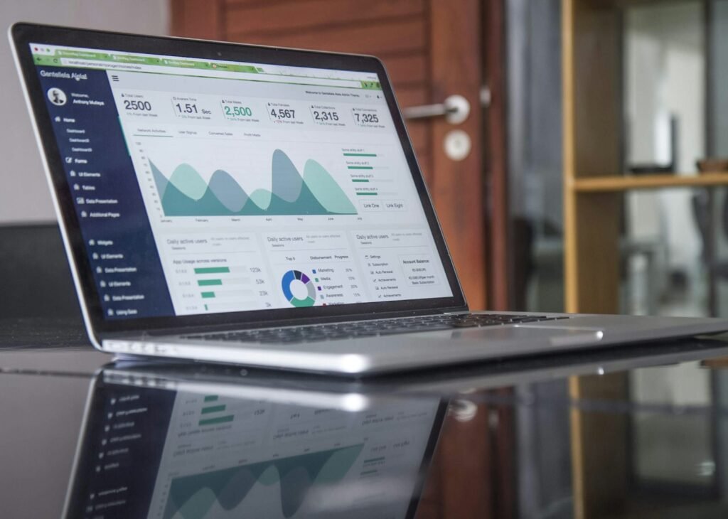 Tableau de bord des résultats d’une automatisation IA
