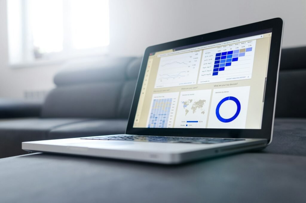 Tableau de bord de statistiques SEO d’un site WordPress